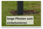 Image inkl. langen Pfosten zum einbetonieren 