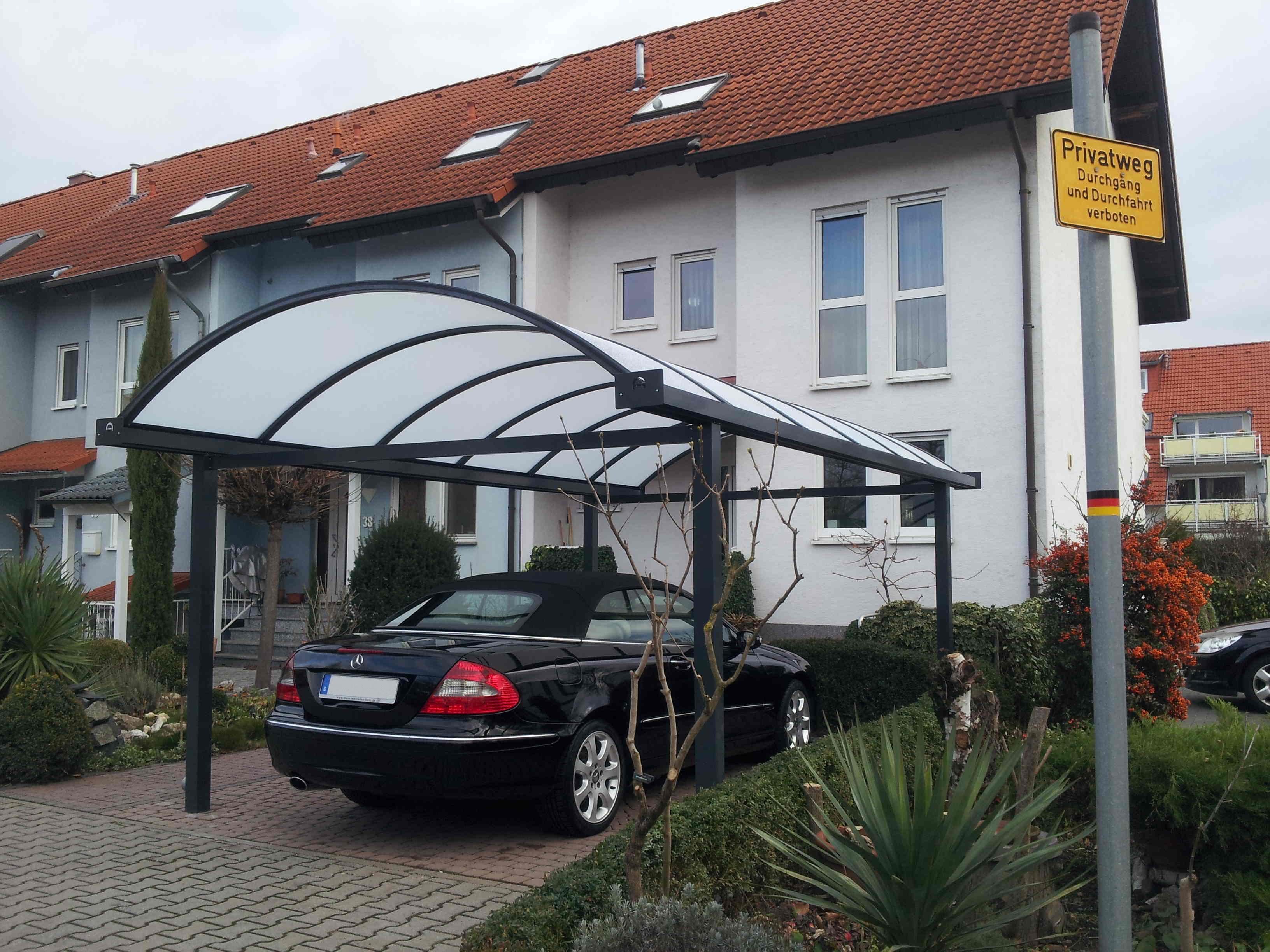 Carport Aluminium Typ N Alucarport Mit Bogendach