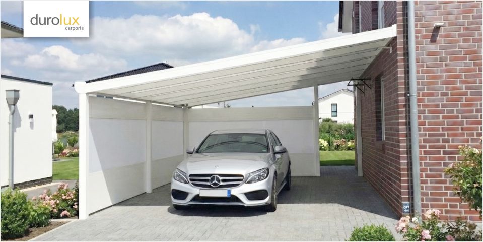 Konfigurator DUROLUX Anbaucarports aus Aluminium