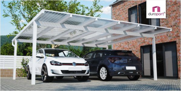 DuroPort® Flachdachcarport aus Aluminium - Made in Germay