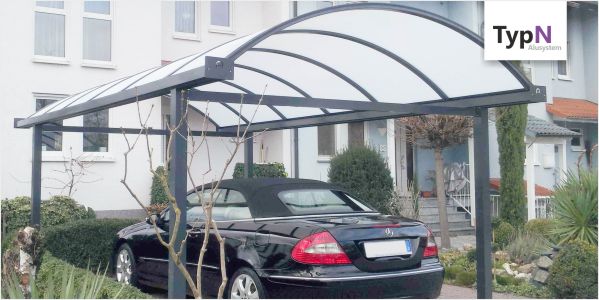 Typ N Bogendachcarports aus Aluminium