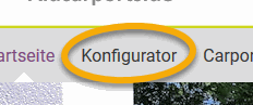 Konfigurator Carport Metall