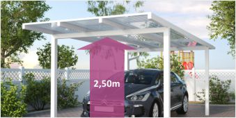 Konfigurator DuroPort Einzelcarport mit Sonderhöhe