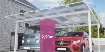 Konfigurator DuroPort Doppelcarport mit Sonderhöhe Konfigurator DuroPort Doppelcarport mit Sonderhöhe