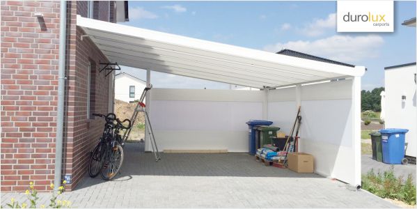 Konfigurator DUROLUX Anbaucarports aus Aluminium