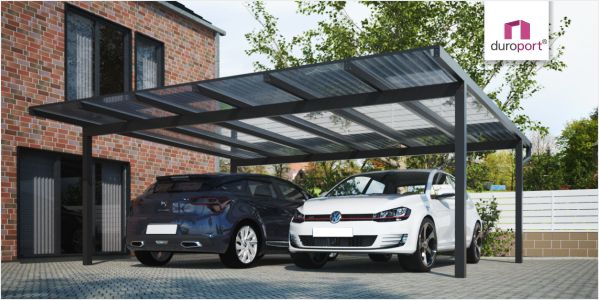 Konfigurator DuroPort Doppelcarport mit Flachdach