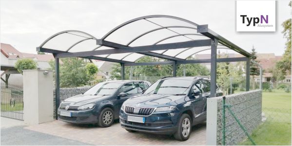 Konfigurator Bogendachcarport Doppel