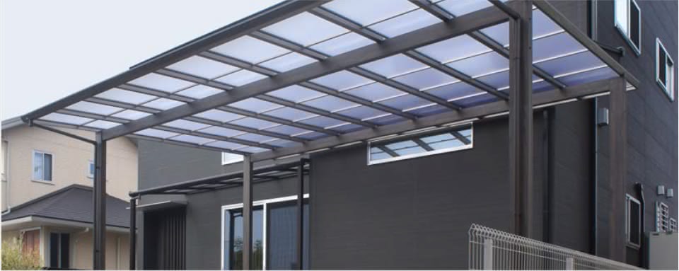 Alucarports Carports aus Aluminium Typ Takasho