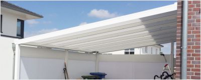 Konfigurator DUROLUX Anbaucarport mit Glasdach