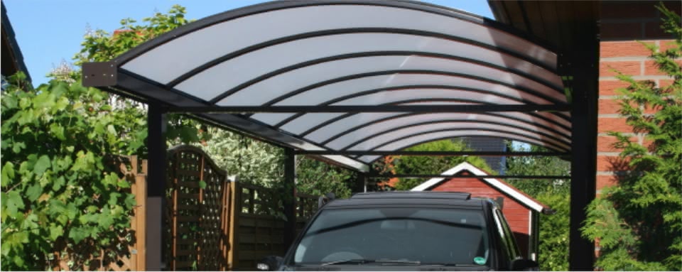 Zubehör & Extras zu unseren Typ N Carports aus Aluminium