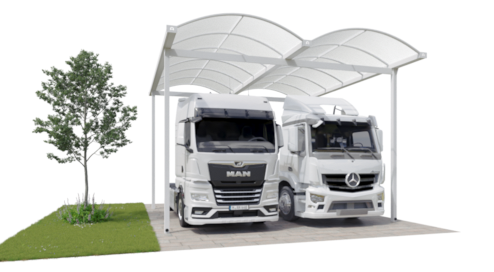 Konfigurator Typ N LKW Carport Doppel