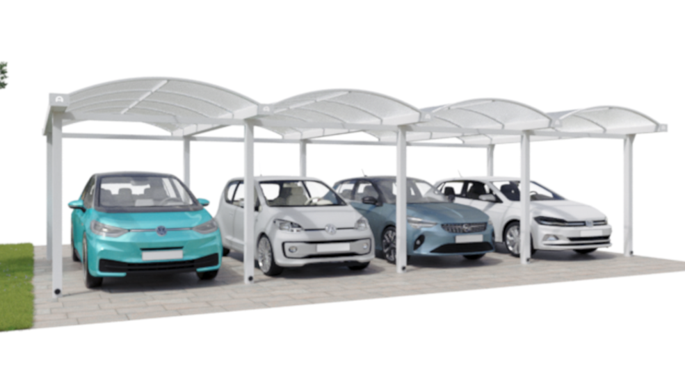 Alucarport Typ N Reihencarports Carport aus Aluminium für viele Autos
