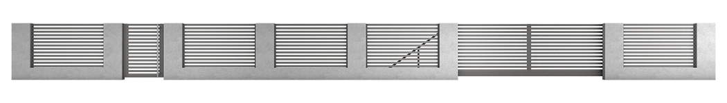DuroFence N - AIR Kombinationsbeispiel